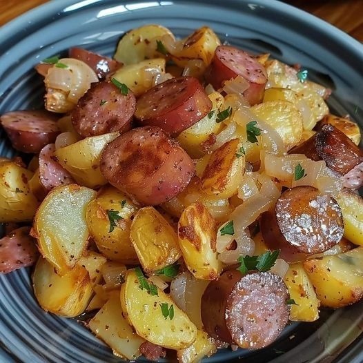 fried Potatoes Onions And Smoked Polish Sausage fried Potatoes Onions And Smoked Polish Sausage