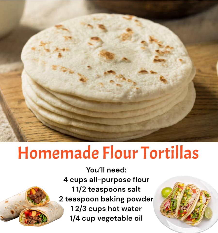 Homemade Flour Tortillas Homemade Flour Tortillas