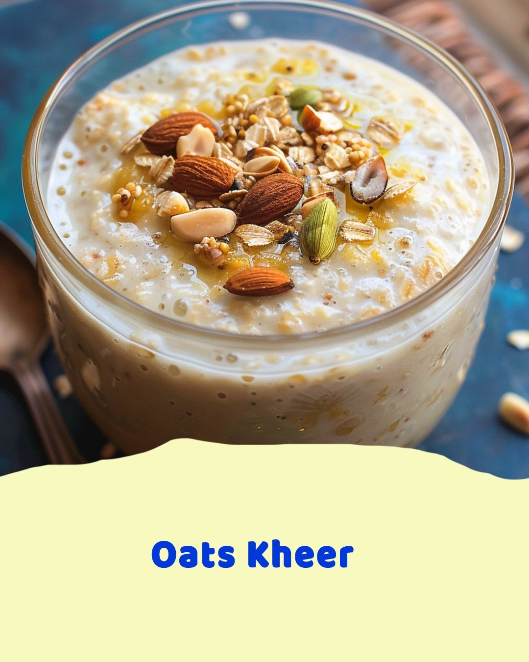Oats Kheer (Sweetened Oatmeal with Cardamom, Nuts & Raisins) Oats Kheer (Sweetened Oatmeal with Cardamom, Nuts & Raisins)