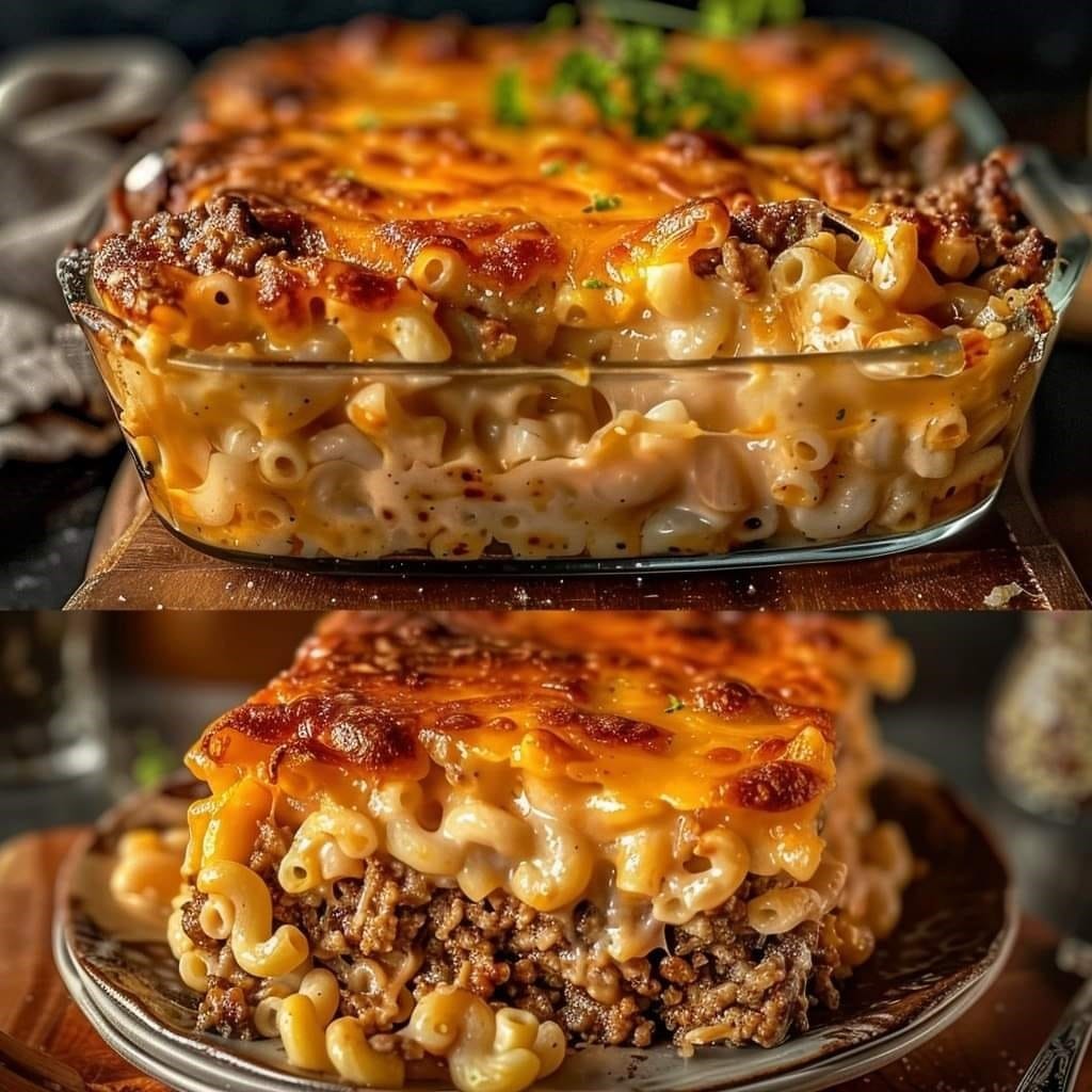 Mac and Cheese Meatloaf Casserole Mac and Cheese Meatloaf Casserole