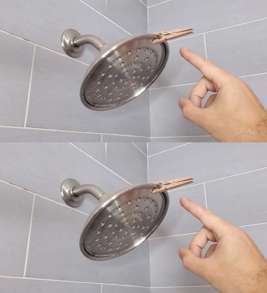 Why hang a clothespin over the shower: Once you know it, you always will Why hang a clothespin over the shower: Once you know it, you always will