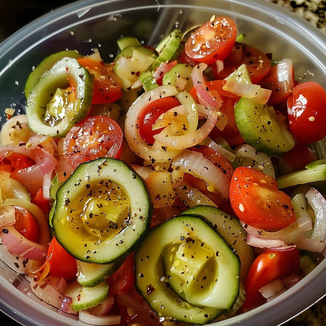 Marinated Tomato and Onion Salad Marinated Tomato and Onion Salad