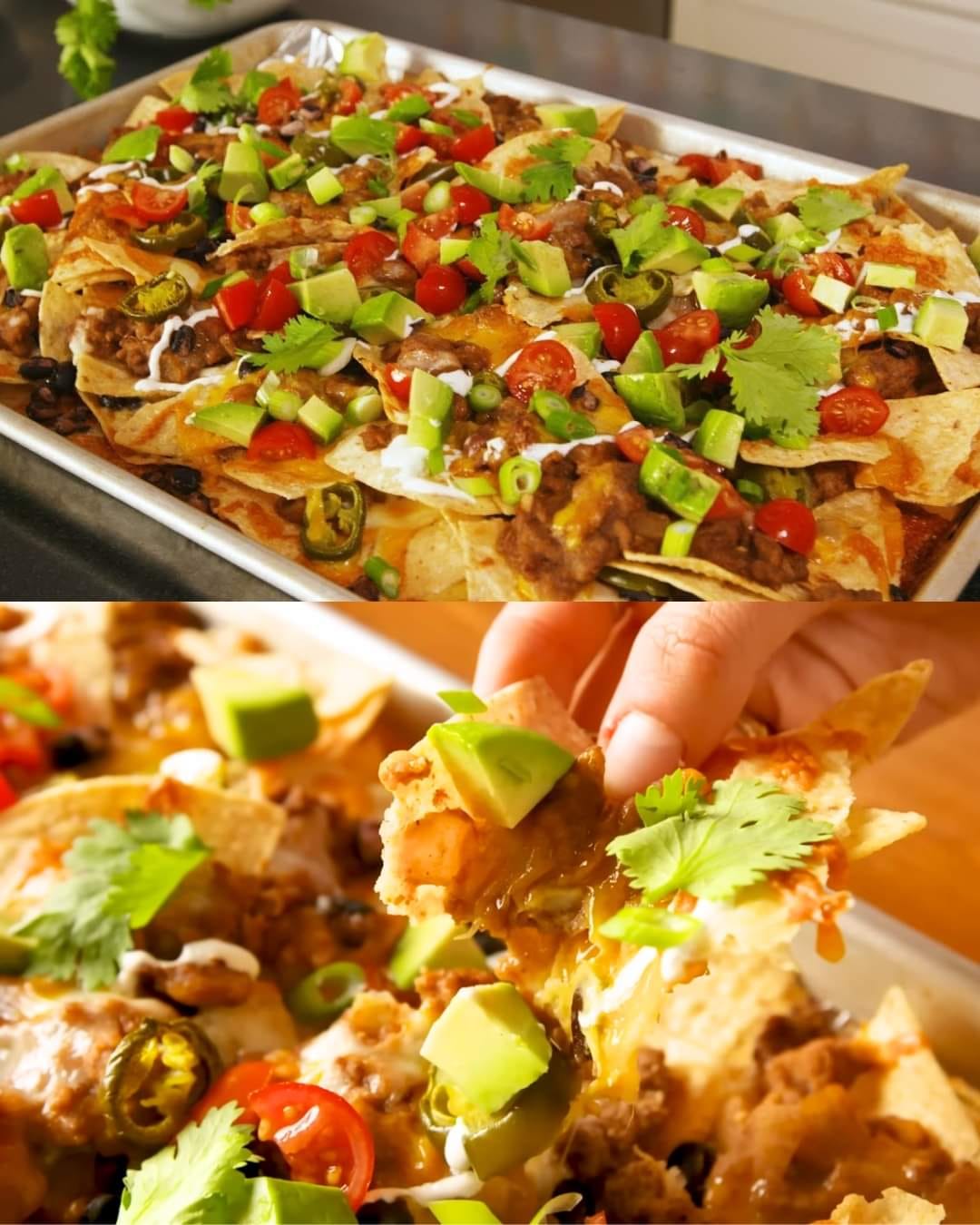 Loaded Beef Nachos Loaded Beef Nachos