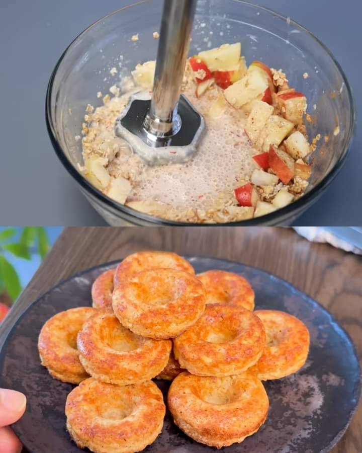 Mini Apple Oatmeal Donuts with Nuts Mini Apple Oatmeal Donuts with Nuts