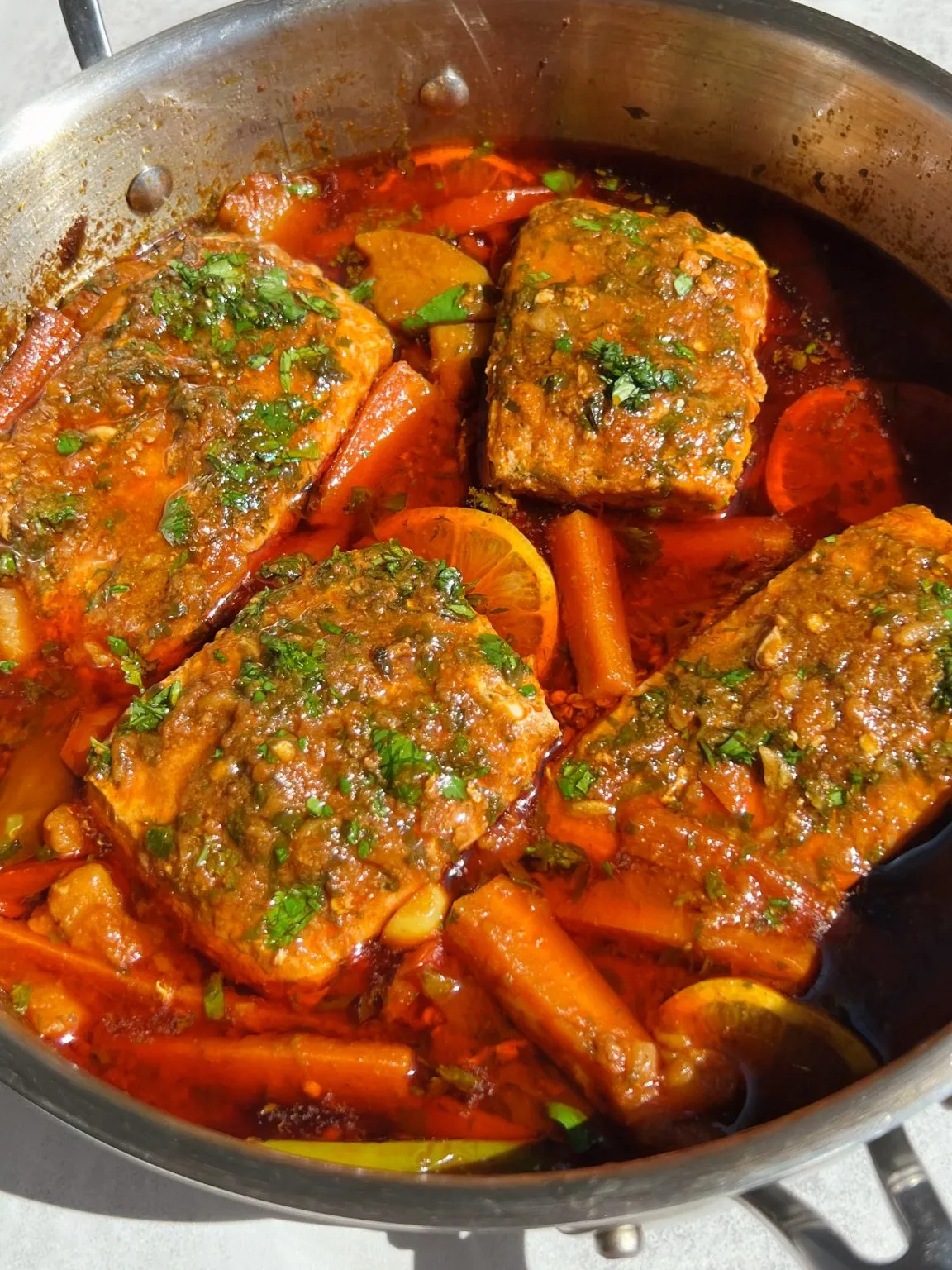 Classic Spicy Moroccan Fish in Rich Sauce Classic Spicy Moroccan Fish in Rich Sauce