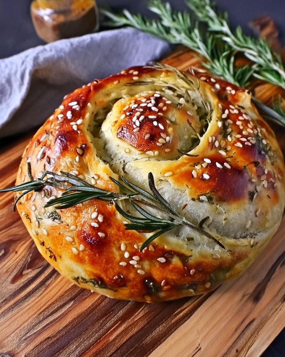 Rustic No Knead Rosemary Garlic Bread Rustic No Knead Rosemary Garlic Bread